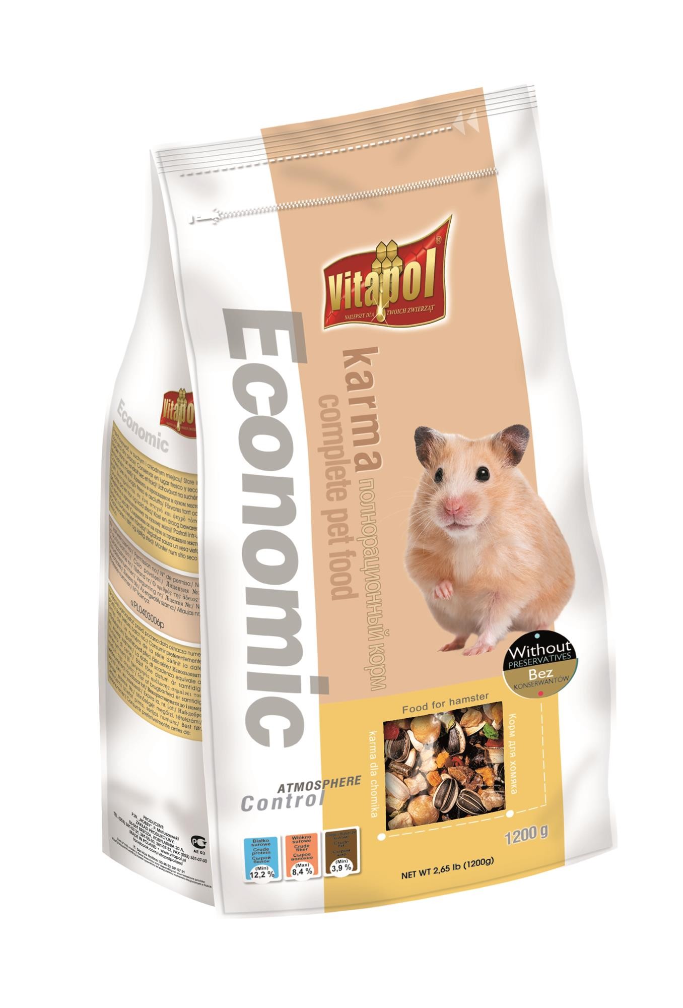 Economic karma pełnoporcjowa dla chomika 1,2 kg