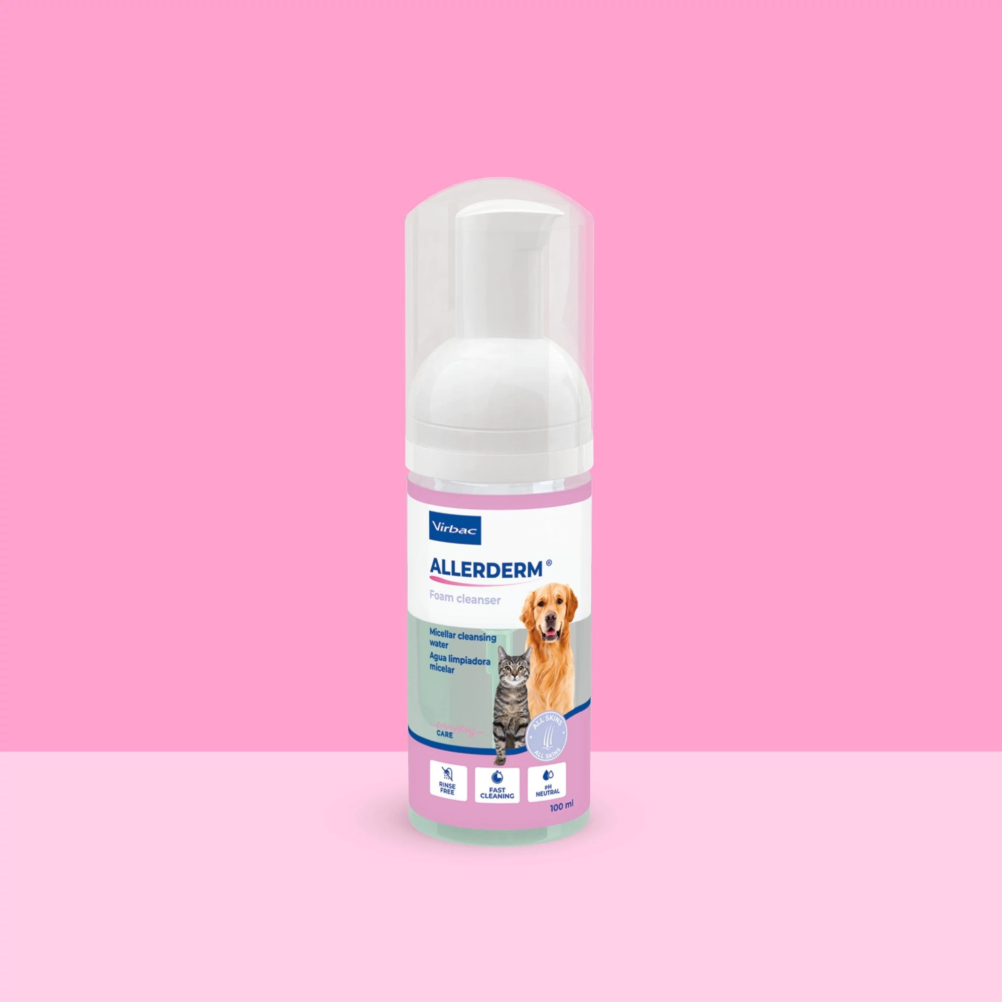 Allerderm™ Espuma Limpiadora - Sin aclarado