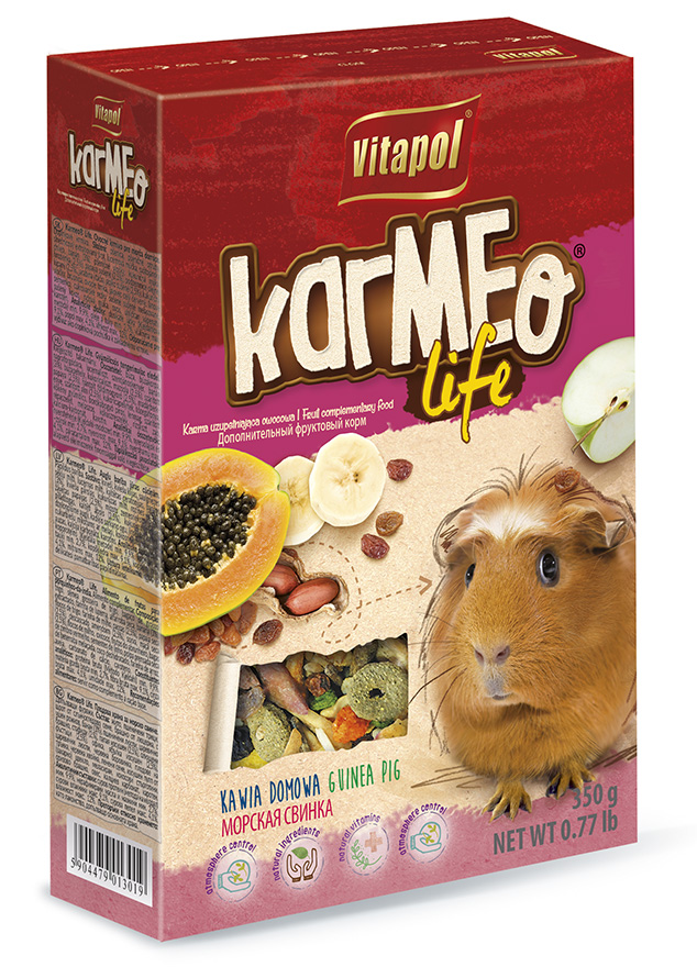 Karmeo Life karma uzupełniająca owocowa dla kawii domowej 350 g