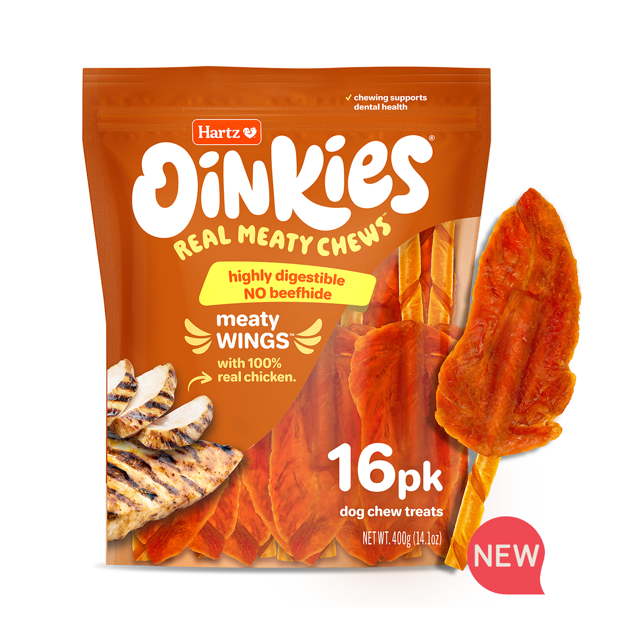 Hartz® Oinkies® Meaty Wings™ Dog Treats - 16 Pack