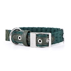 MyFamily Milano Collar en Premier Quality Italian Green Nylon para Perro