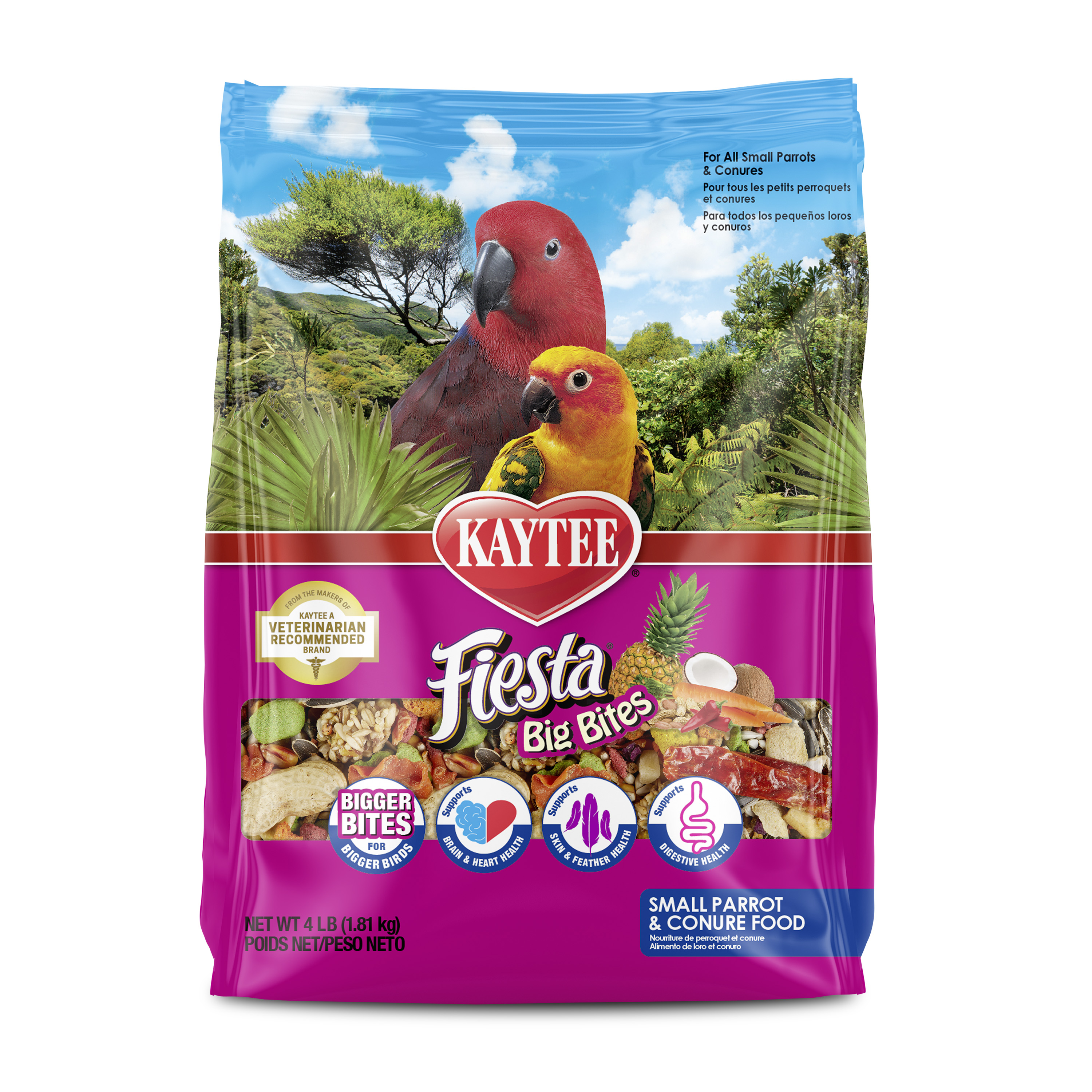 Kaytee Fiesta Big Bites Parrot and Conure Food