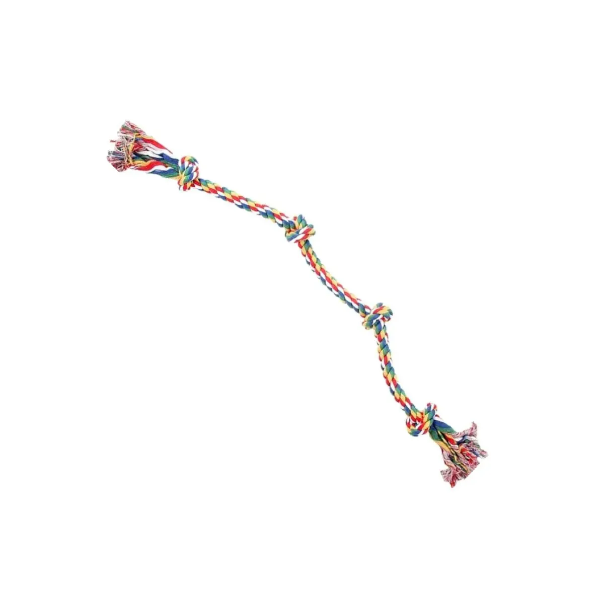 CORDA DESFIADA C/ 3 NÓS COLORIDA-G 91CM