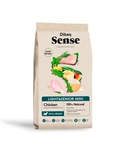 Dibaq Sense Low Grain Pollo Light o Senior Mini