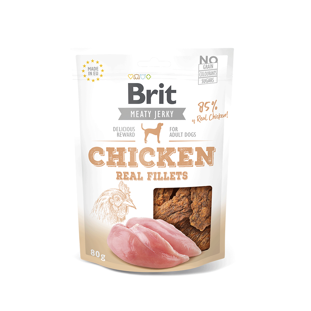 Brit Jerky Snack Chicken Fillet for Dogs
