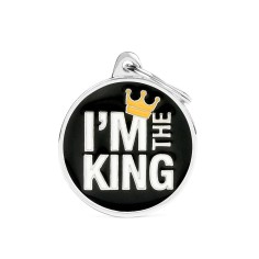 Charms Big "I'm The King" ID Tag