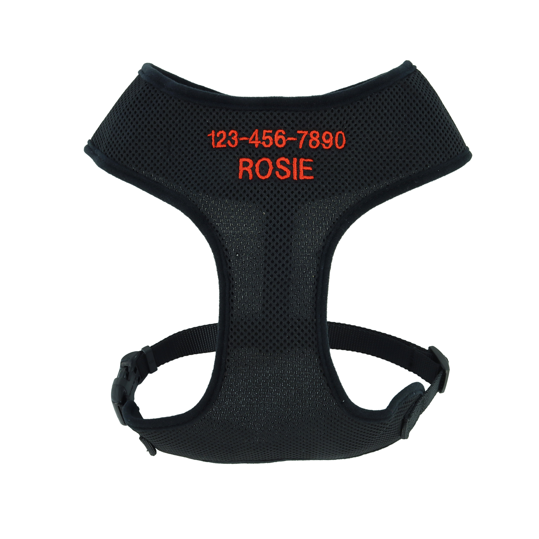 Comfort Soft Adjustable Mesh Dog Harness - Personalized