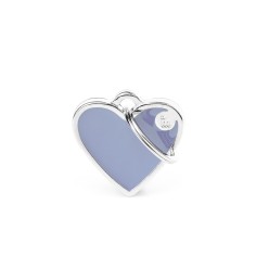 Basic Handmade Small Lilac Heart ID Tag