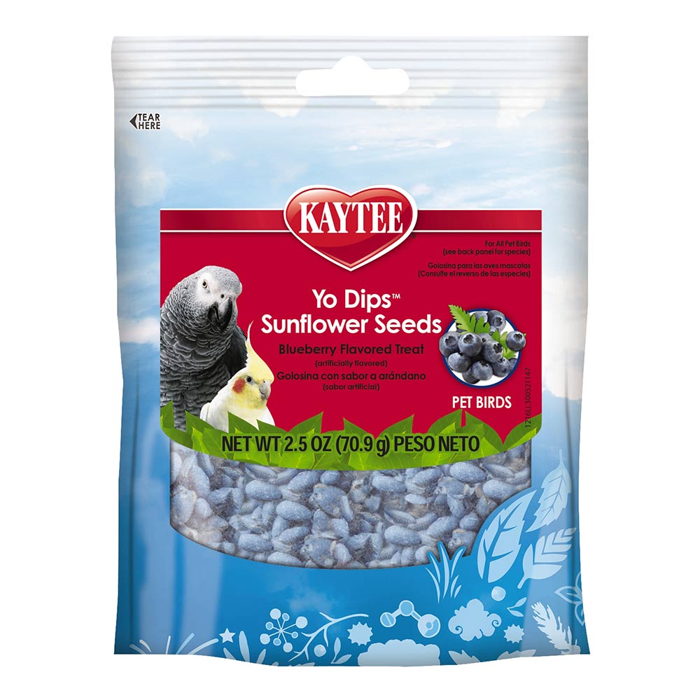 Kaytee Yo Dips Sunflower Seeds Blueberry Flavored Treat