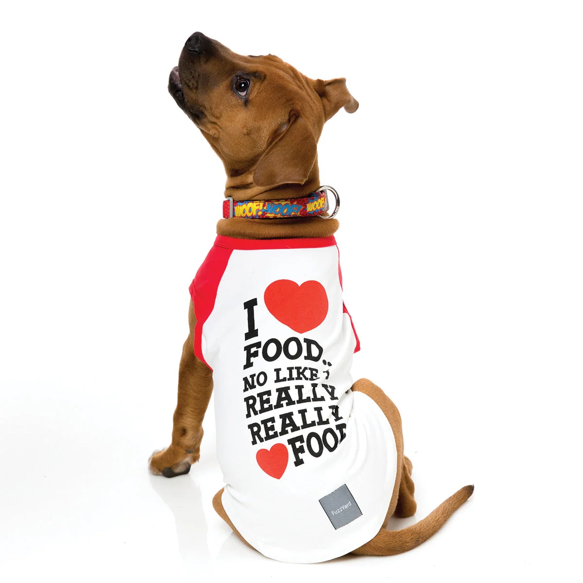 I Love Food Dog T-Shirt