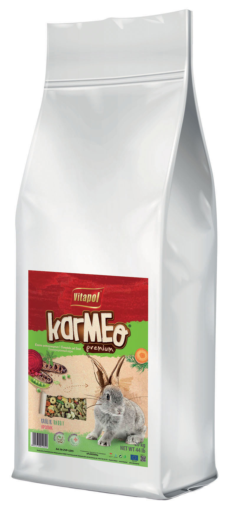 Karmeo premium karma pełnoporcjowa dla królika 20kg