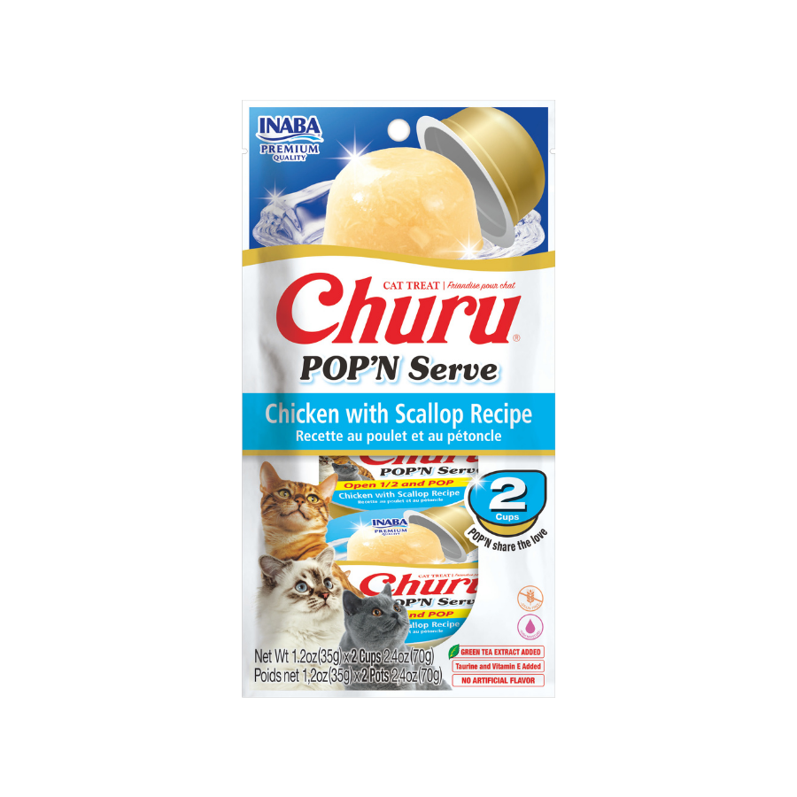 Churu Popn´ Serve Chicken with Scallop Recipe 35g/2 copas