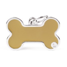 Basic Handmade XL Cappuccino Bone ID Tag