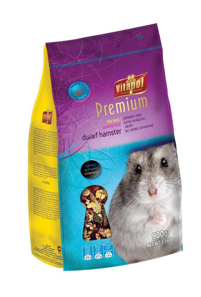 Premium karma pełnoporcjowa dla chomika karłowatego 750 g