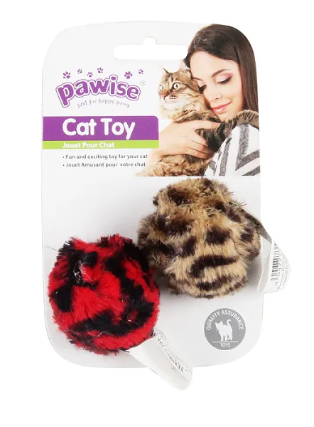 2X BRINQUEDO BOLA PELÚCIA C/ CATNIP