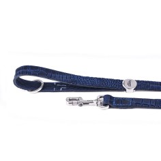 Blue Tucson Leash in Genuine Leather