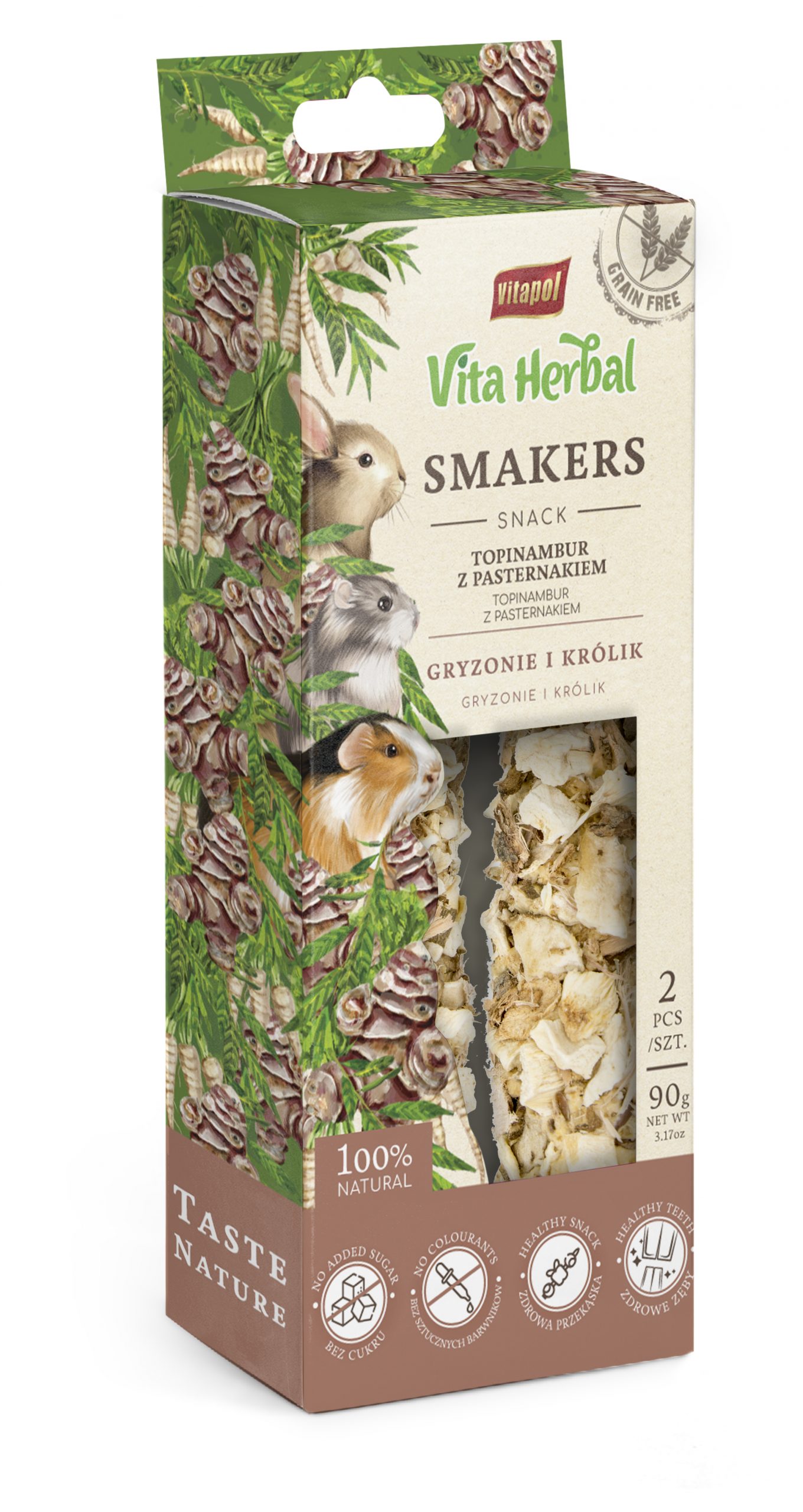 Vita Herbal Smakers Topinambur z pasternakiem dla gryzoni i królika