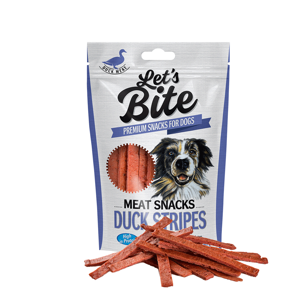 Brit Let's Bite Meat Snacks Duck Stripes