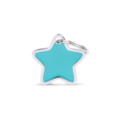Charms Small Blue Star ID Tag