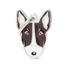 Friends White and Brown Bull Terrier ID Tag