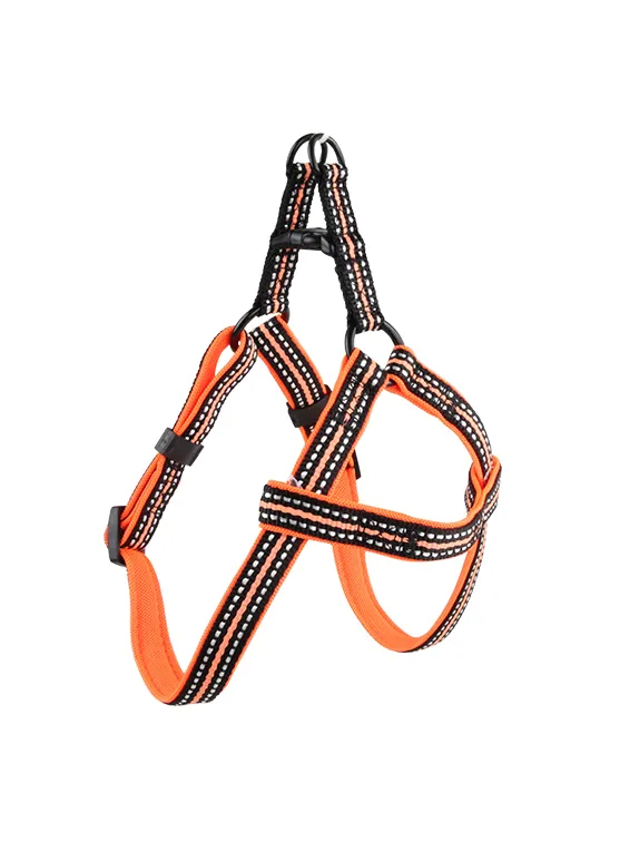 PEITORAL MACIO REFLETIVO DOG - LARANJA 2