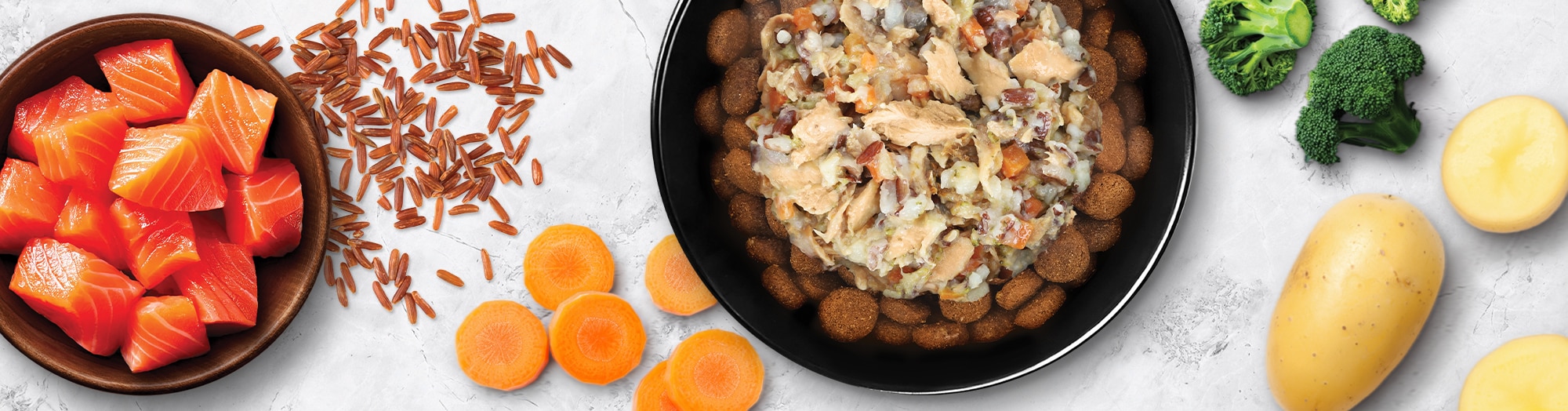Homestyle Salmon & Red Rice Dog Food Topper