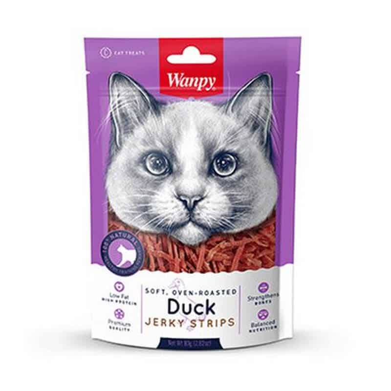 Soft Duck Jerky Strips for Cats
