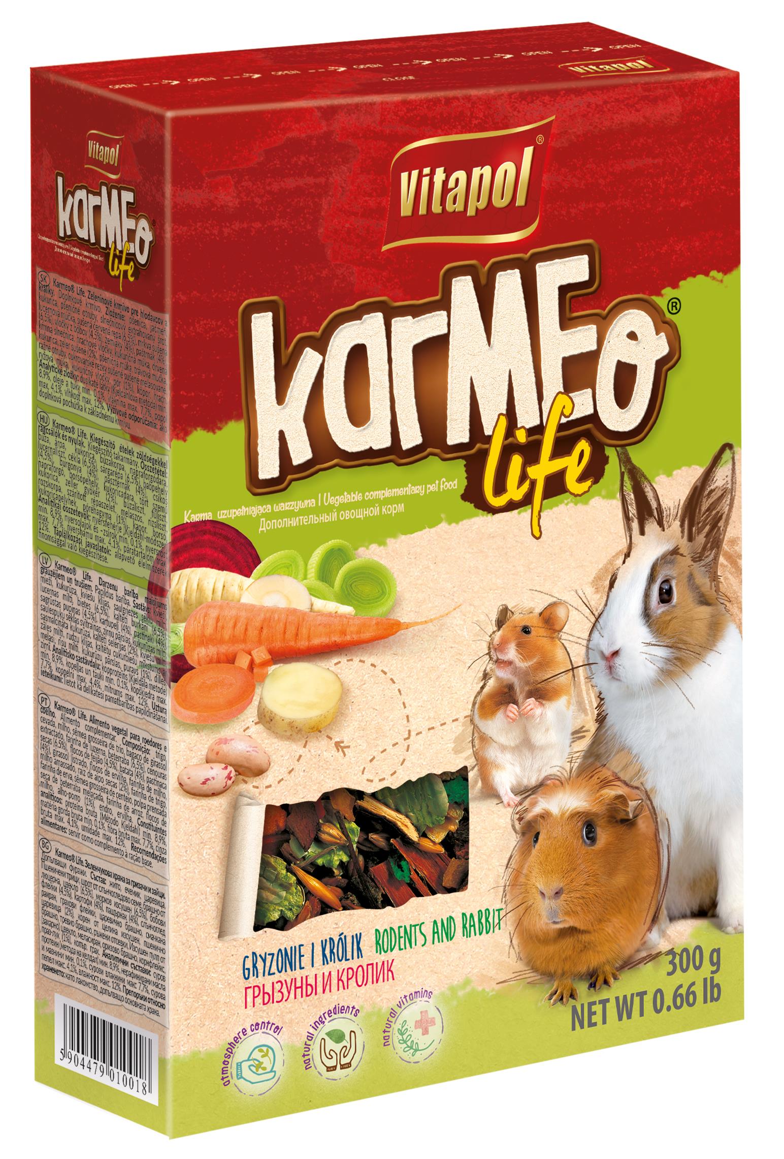 Karmeo Life karma warzywna dla gryzoni i królika 300 g