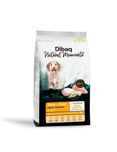 Dibaq Natural Moments 5 Star Pavo y Pollo Adulto razas medianas