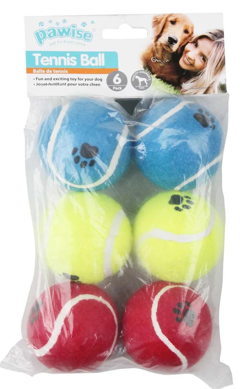 PACK 6 BOLAS DE TÊNIS 6CM NAS CORES (2XA