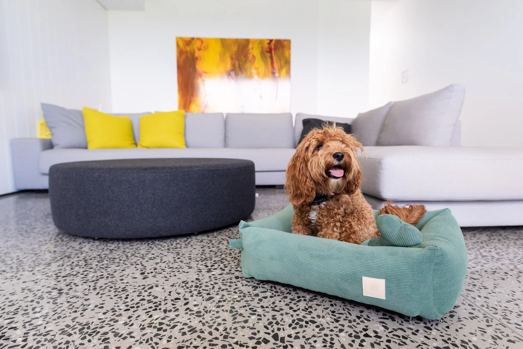 FuzzYard Life Bed - Corduroy Bed - Myrtle Green