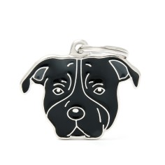 Friends Black Amstaff ID Tag