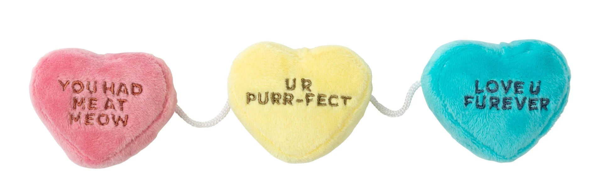 Candy Hearts Cat Toy