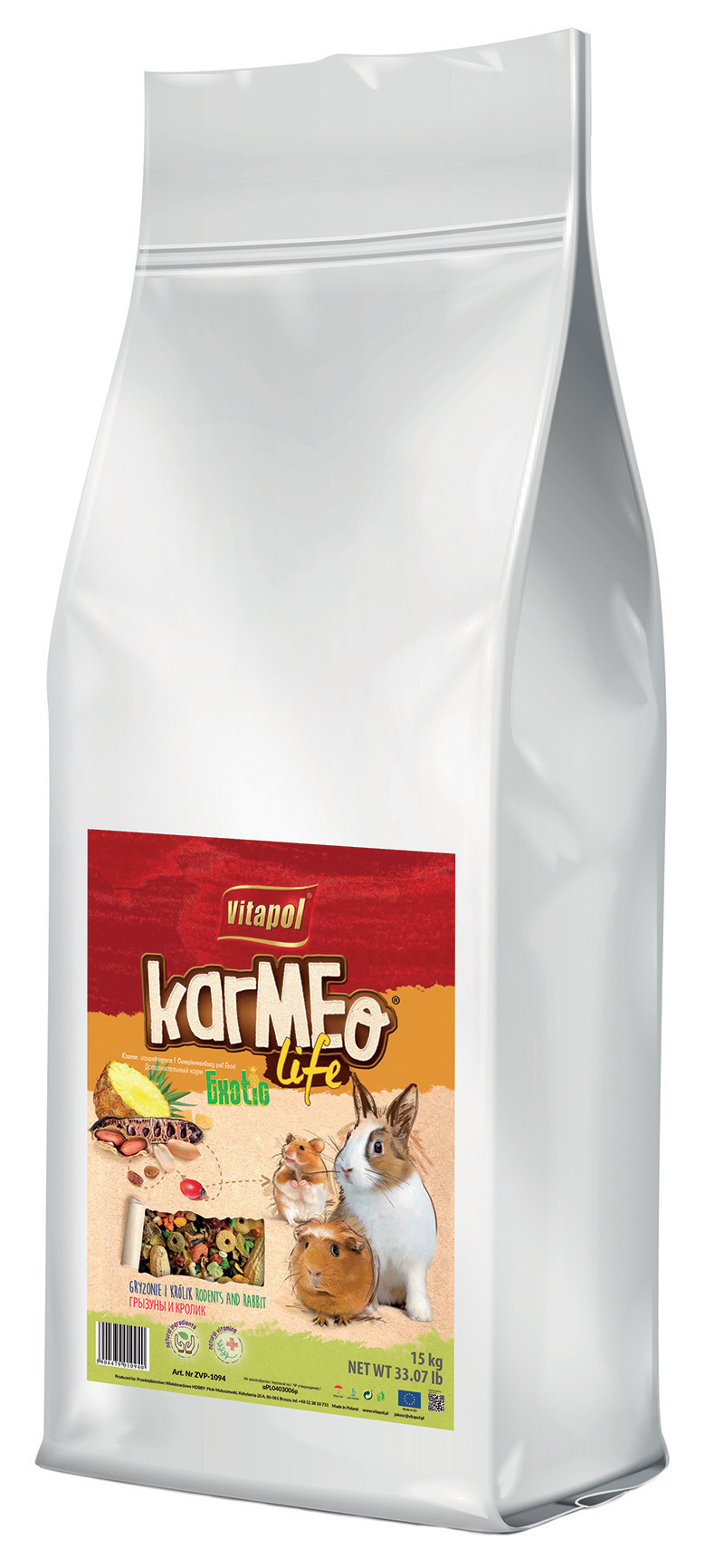 Karmeo Life Mix egzotyczny dla gryzoni i królika 15kg