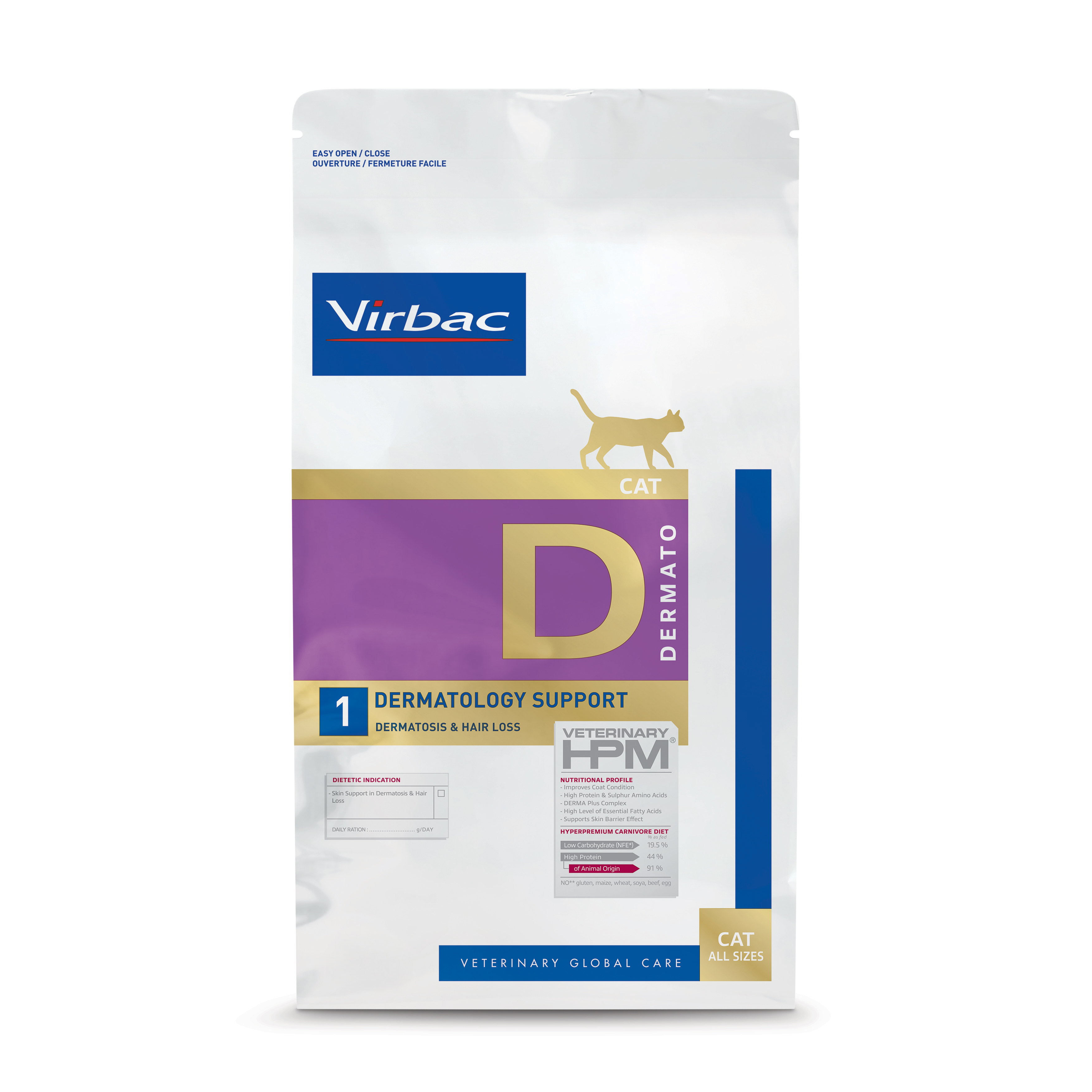 D1 Dermatology Support - Pienso para gatos con problemas de piel