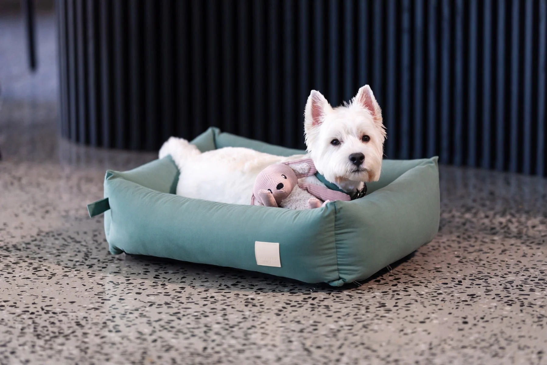 FuzzYard Life Bed - Cotton Bed - Myrtle Green