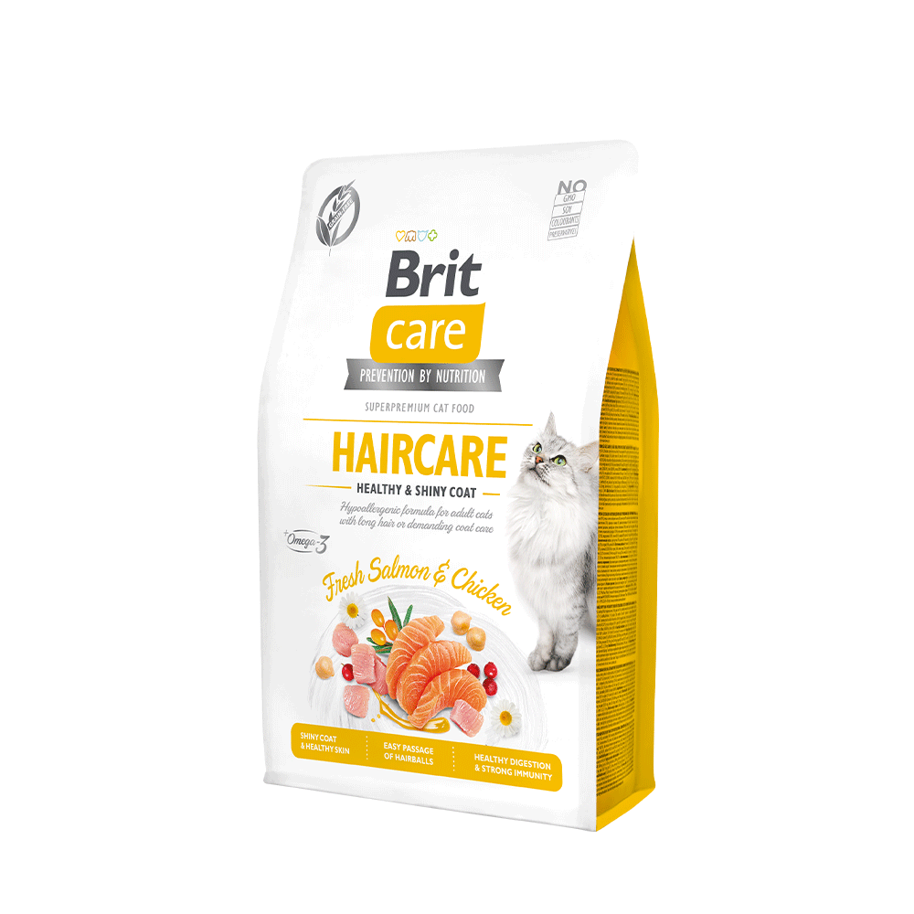 Brit Care Cat Haircare Healthy & Shiny Coat - Fresh Salmon & Chicken