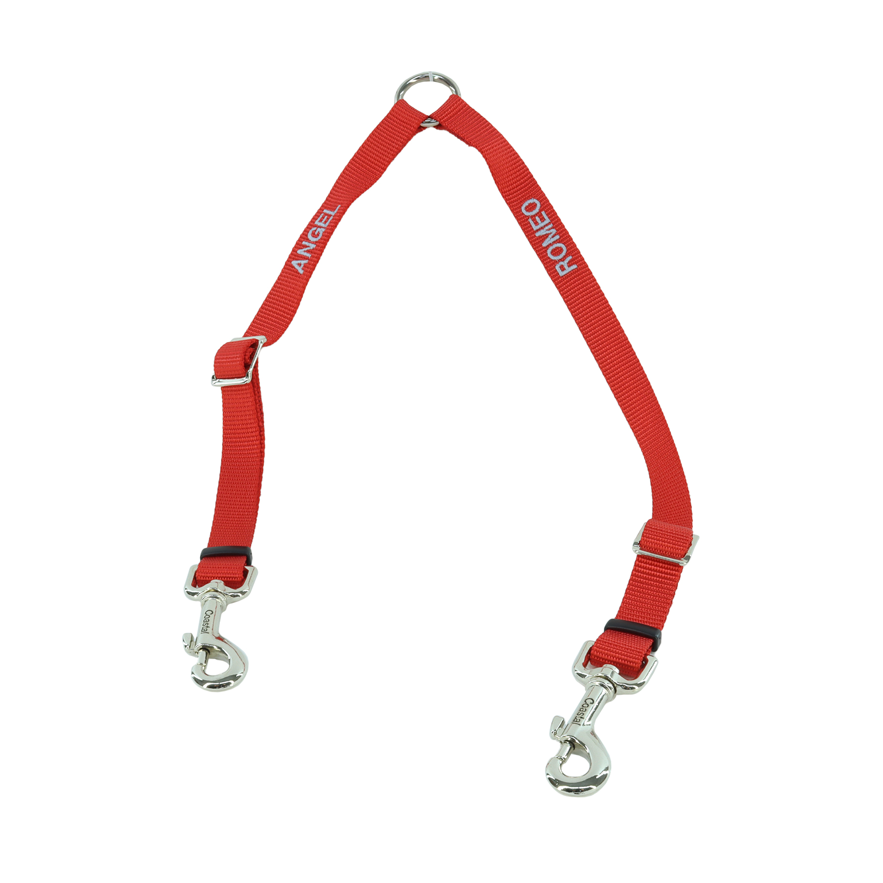 Coastal 2 Dog Adjustable Coupler - Personalized