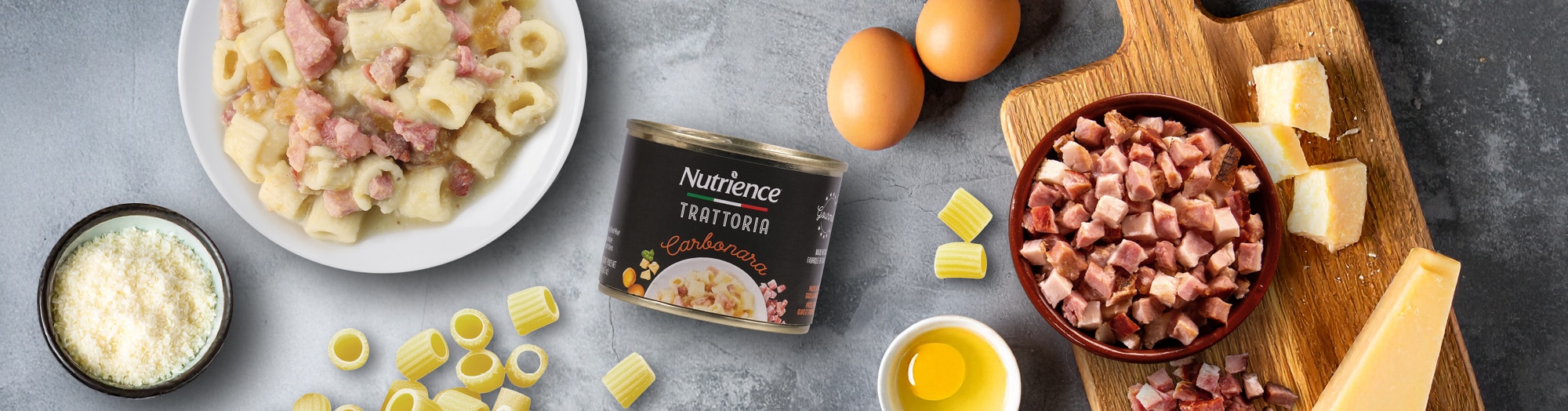 Trattoria Pasta Carbonara Dog Food Topper