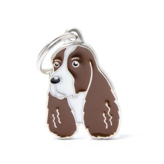 Friends Brown and White Springer Spaniel ID Tag