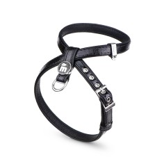 Black Saint Tropez X-Harness in Synthetic Fiber