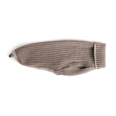 Cortina Ribbed Taupe Sweater para Perro
