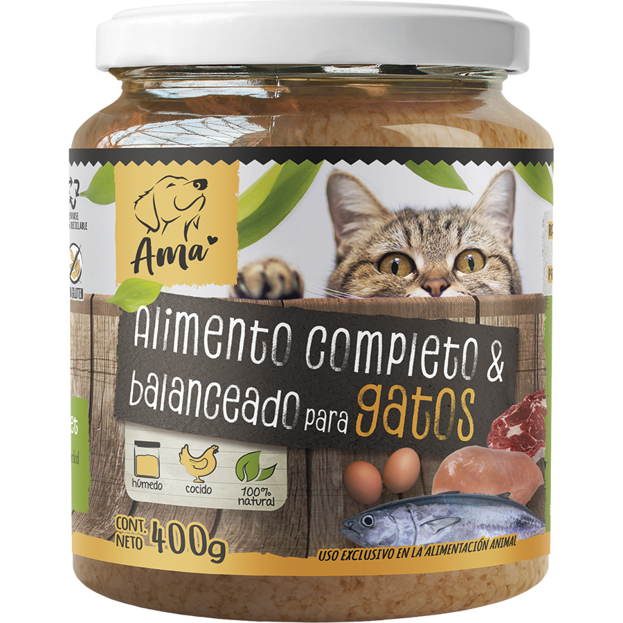 Gato Vidrio Pollo