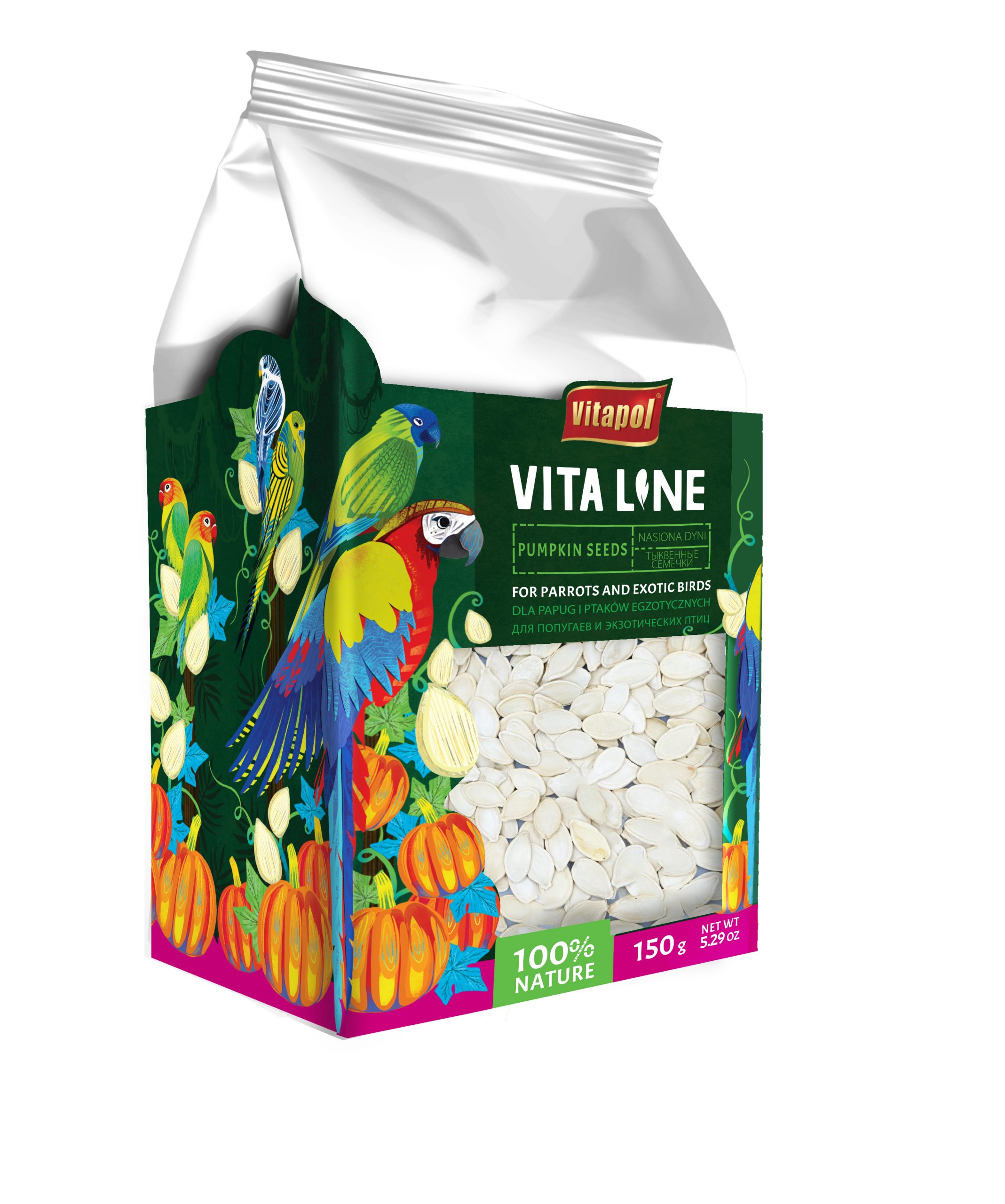 Vitaline Nasiona dyni dla papug i ptaków egzotycznych 150 g