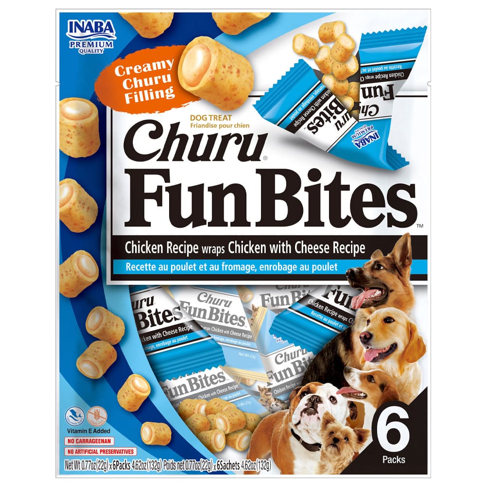Dog Churu Fun Bites de pollo con queso