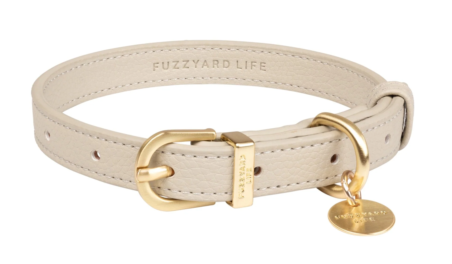 FuzzYard Life Atelier Dog Collar - Sandstone
