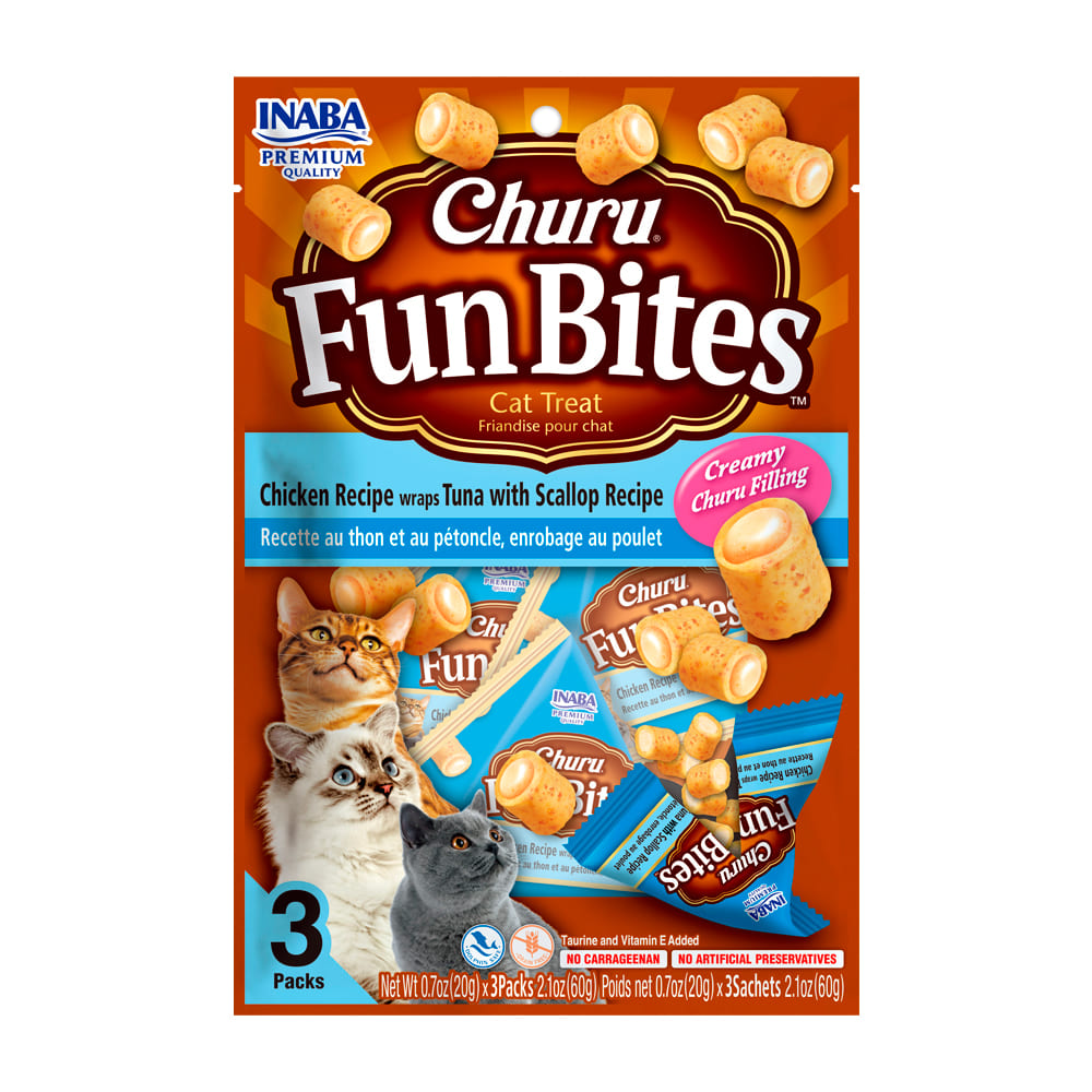Churu Fun Bites pollo con atún y ostión