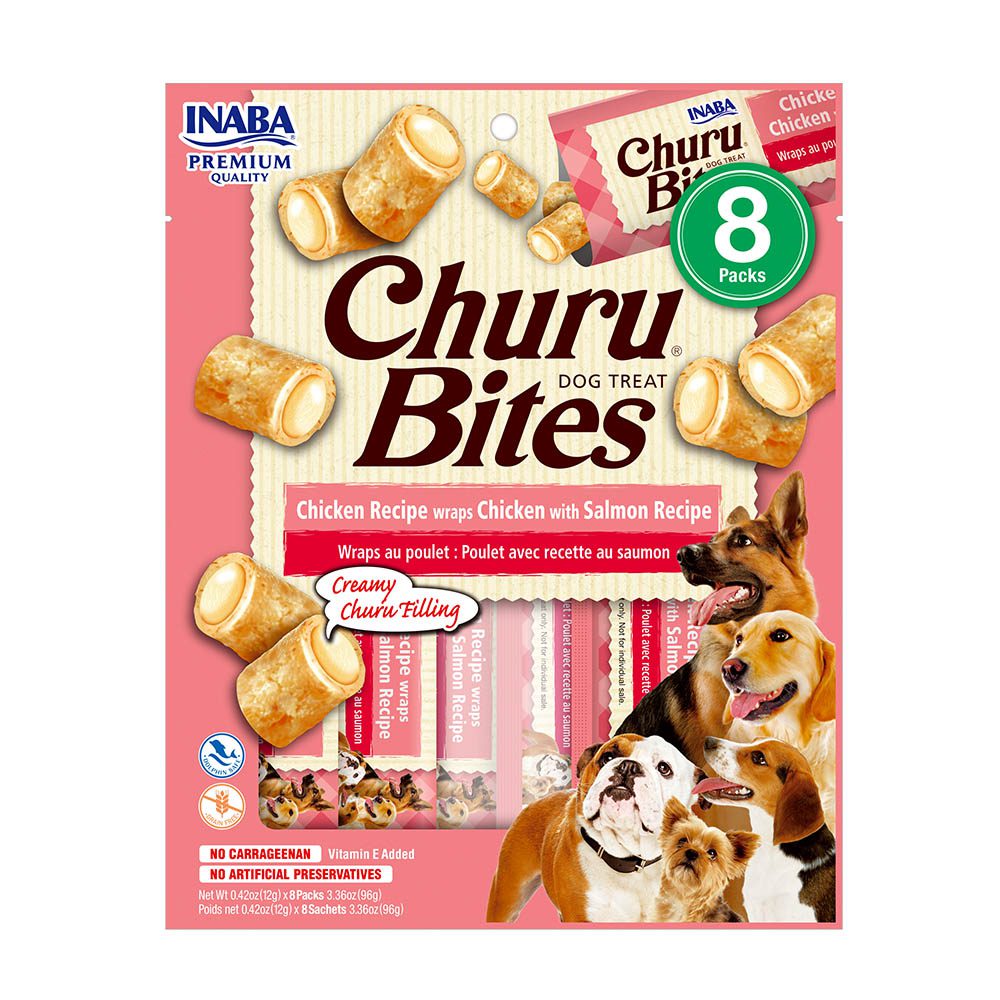 Dog Churu Bites de pollo con salmón