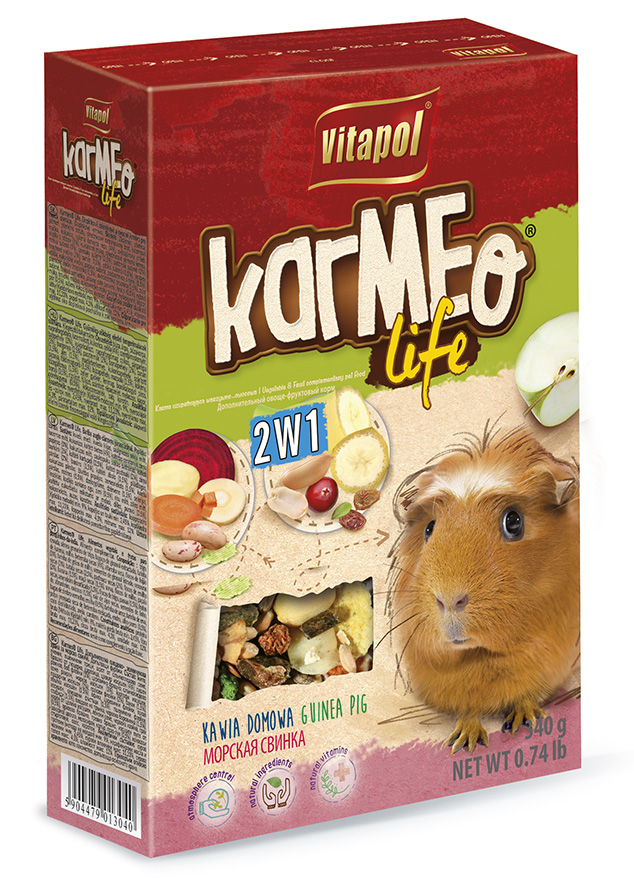 Karmeo Life karma uzupełniająca 2w1 dla świnki morskiej 340 g