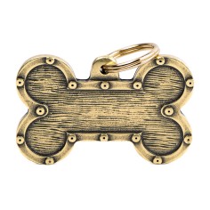Bronx XL Futuristic Bone ID Tag en English Brass